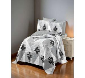 QUILT CUBRECAMA DE VERANO KING GRIS 02