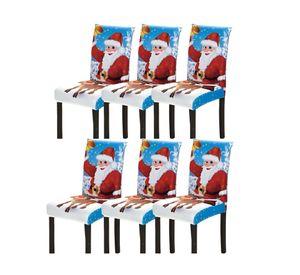 SET DE 6 FUNDAS PARA SILLAS DE NAVIDAD N10