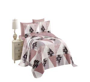 QUILT CUBRECAMA DE VERANO 2 PLAZAS ROSA 02