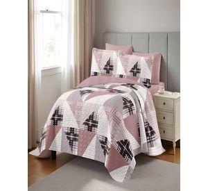 QUILT CUBRECAMA DE VERANO 2 PLAZAS ROSA 02
