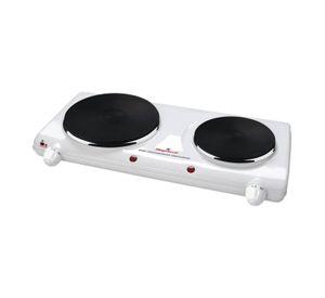 Cocina Electrica 2 Platos 2250W Blanco MGF8023 Magefesa
