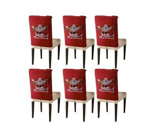 PACK DE 6 FUNDAS DE RESPALDO DE SILLAS DE NAVIDAD N22