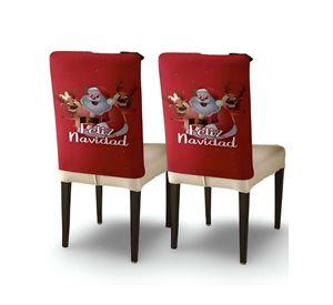 PACK DE 6 FUNDAS DE RESPALDO DE SILLAS DE NAVIDAD N22