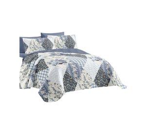 CUBRECAMA COLCHA QUILT VERANO KING C6