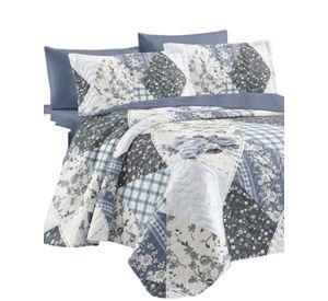 CUBRECAMA COLCHA QUILT VERANO KING C6