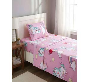 Sabanas infantil de verano Unicornio niña 1 plaza