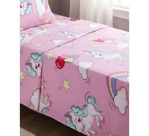 Sabanas infantil de verano Unicornio niña 1 plaza