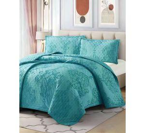 CUBRECAMA QUILT DELGADO TUFTING DE LUJO SUAVE 2 PLAZAS L1