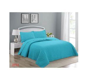 Cubrecama Quilt Verano King Celeste XF54