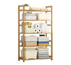 Organizador Estante De Bambú 5 Niveles De Cocina Y Baño