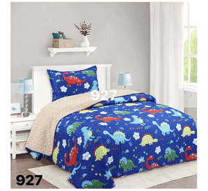 Cubrecama Sherpa 1.5 Plazas - Mundo Dinosaurios M927
