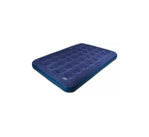 Colchón inflable Tuscany doble, inflador de pie, color azul