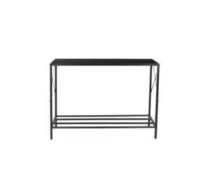 Arrimo tradicional negro, metal MDF