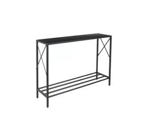 Arrimo tradicional negro, metal MDF