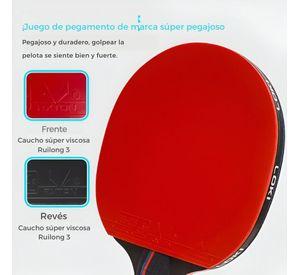 Paleta De Ping Pong 6 Estrellas Pro Carbon Performance