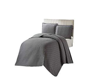 CUBRECAMA SEMI ACOLCHADO DELGADO KING 250X270 CM GRIS 01
