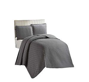 CUBRECAMA SEMI ACOLCHADO DELGADO KING 250X270 CM GRIS 01