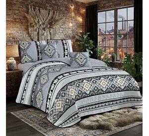 QUILT CUBRECAMA DE VERANO PLAZA Y MEDIA GRIS 04