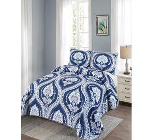 Cubrecama Ligero De Verano Con Pompones - Elegantes 2P TD10