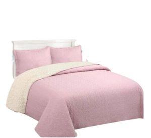 Cubrecama Sherpa King - Palo Rosa M918