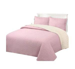 Cubrecama Sherpa King - Palo Rosa M918
