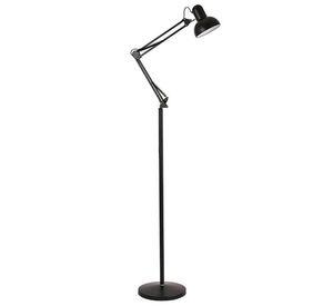 LAMPARA DE PIE AJUSTABLE NEGRA 1X60W E27
