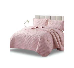 CUBRECAMA QUILT TUFTING DE LUJO SUAVE 2 PLAZAS T-004