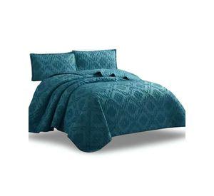 CUBRECAMA QUILT DELGADO TUFTING DE LUJO SUAVE 2 PLAZAS Q3