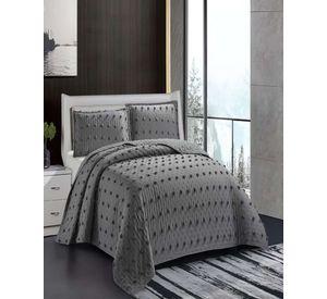 CUBRECAMA QUILT DELGADO TUFTING DE LUJO SUAVE PLAZA Y MEDIA G3