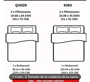cubrecama verano 2 plazas quilt sólido