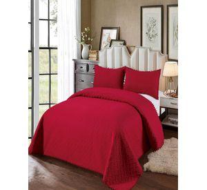 Cubrecama De Verano Con Pompones - Fresco y Elegante 2P *02