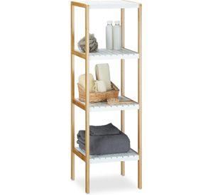 Estante Organizador De Bambu Mueble De Lujo Para Cocina Baño 4 Niveles | Alto 110cm
