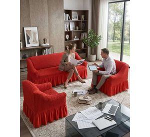 Juego de Fundas Cubre Sillon Turcas 3-1-1 con Textura de Burbuja m2
