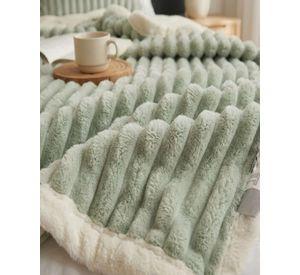Frazada Sherpa 2 Plazas Extra Suave Térmica Invierno 01