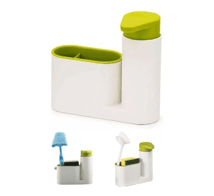 Set Dispensador Lavalozas Liquido Con Portaesponja
