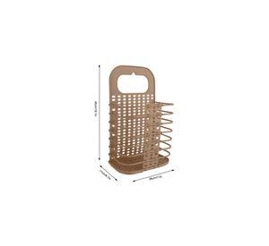 Cesta Baño Lavandería Plegable Café 46x27x15 CM