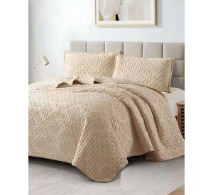 CUBRECAMA QUILT TUFTING DE LUJO SUAVE 2 PLAZAS T-07