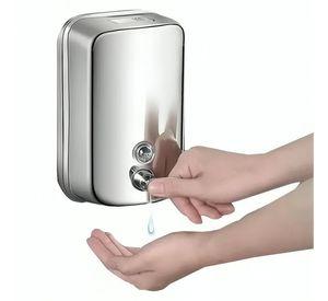 Dispensador Jabón Liquido Acero Inoxidable 500ml /plateado