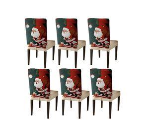 PACK DE 6 FUNDAS DE RESPALDO DE SILLAS DE NAVIDAD N21