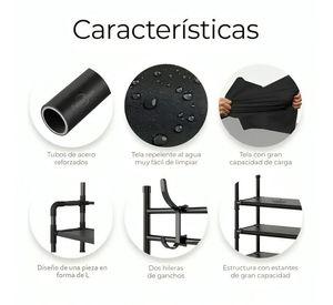 Organizador 2 En 1 De Ropa Perchero Y Zapatero 5 Niveles