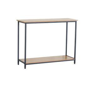 Arrimo Novahus Industrial Café con Tubo de Acero y MDF
