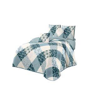 QUILT CUBRECAMA DE VERANO KING VERDE