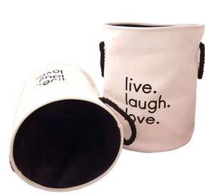 Cesta Canasto De Ropa 62 Litros Plegable Blanco