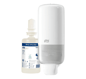 Dispensador Jabón En Espuma Tork + Carga 1000 Ml Blanco