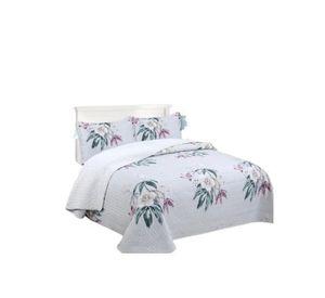 Cubrecama Sherpa 2 Plazas - Gris Flores M907