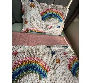 COBERTOR QUILT VERANO INFANTIL ARCOIRIS