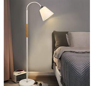 LAMPARA DE PIE BLANCA E27 1X60W