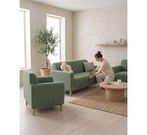 Juego de Cubre Sillón 3+1+1 Texturizado Premium - Ajuste Perfecto