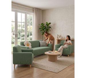 Juego de Cubre Sillón 3+1+1 Texturizado Premium - Ajuste Perfecto