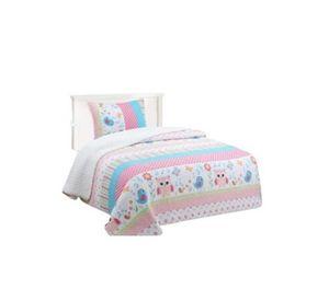 Cubrecama Sherpa 1.5 Plazas - Búho Niña M913